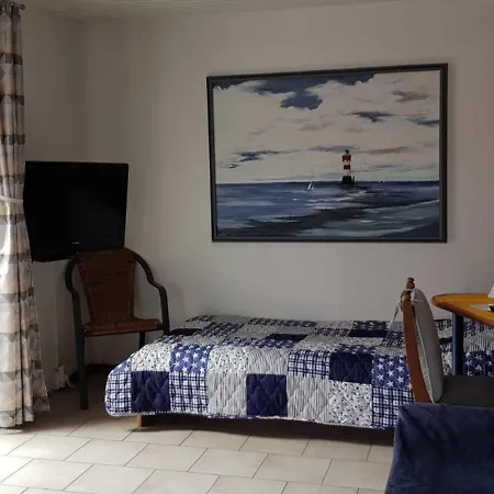 펜션 Bungalow An Der Fahrrinne 4 Nur 500 Meter Zum Strand 도누메시어